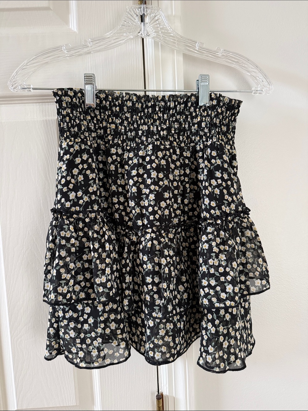 black floral altar’d state skirt